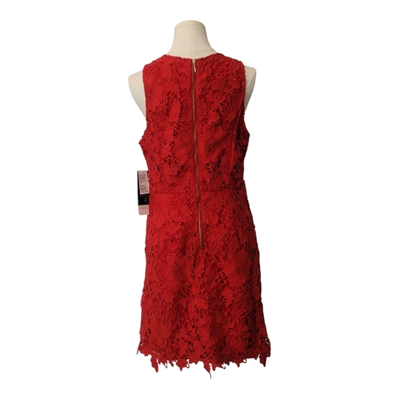 ✨️NWT✨️ KENSIE - Medium Elegant Red Lace Dress - Picture 3 of 9
